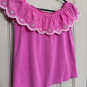Pink Ruffle Top with Ruffle Shorts from Gymboree